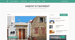 Desktop Screenshot of habitatetbatiment.fr